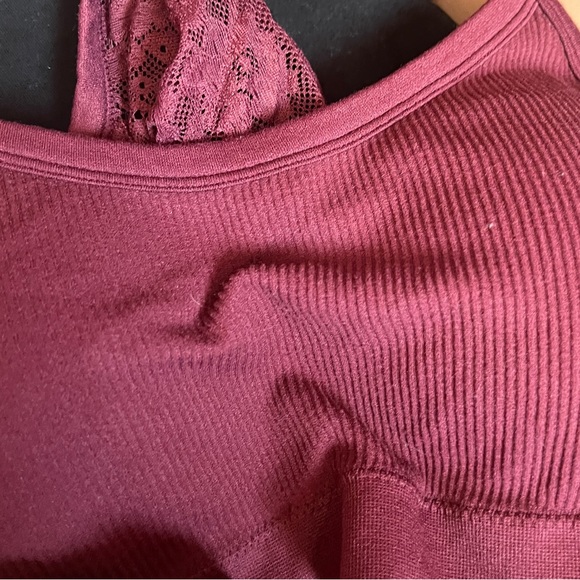 S Maurices Womens Lace Racerback Bralette Bra White Ivory Small Stretch Removabl - Picture 3 of 5